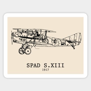 SPAD S.XIII World War I Fighter Plane Sticker